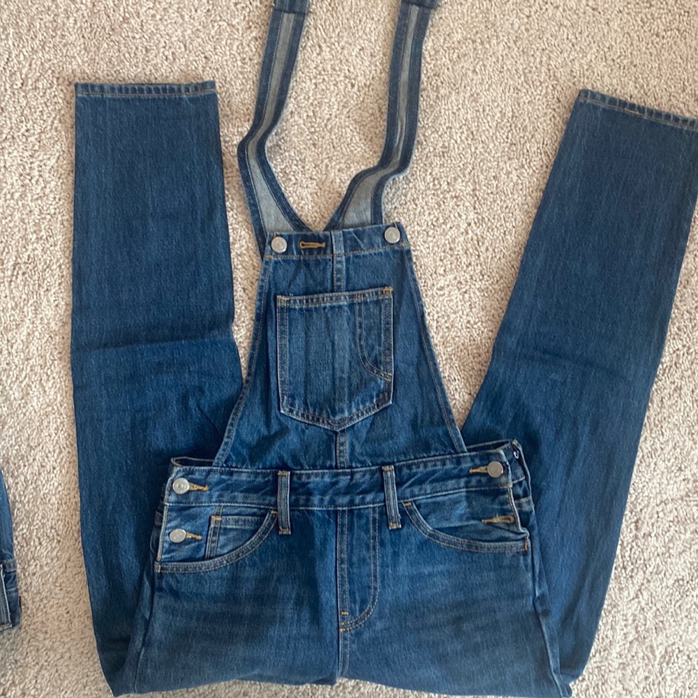 Levi’s high waisted skinny denim overall
